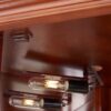 Corner Curio Cabinet With 5 Shelves And Lighting System (E26 Light Bulb Not Included) - Walnut - Image 15