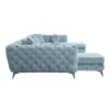 Zerah - Sectional Sofa With 7 Pillows - Dusty Blue - Image 4