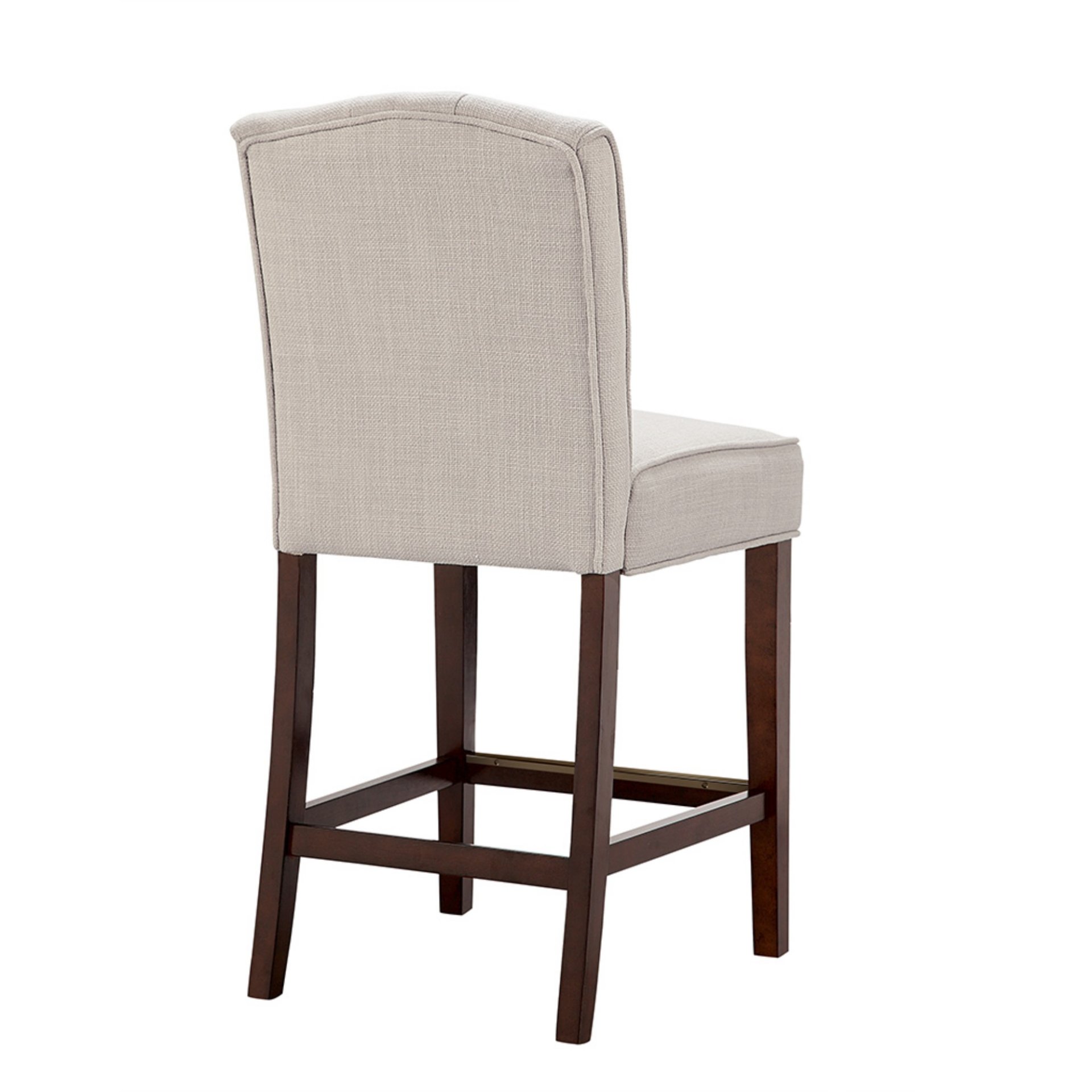 Tufted Counter Stool With Button Tufted Back - Tan - Image 7