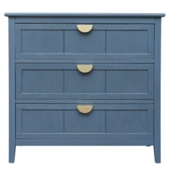 3 Drawer Cabinet For Bedroom - Blue
