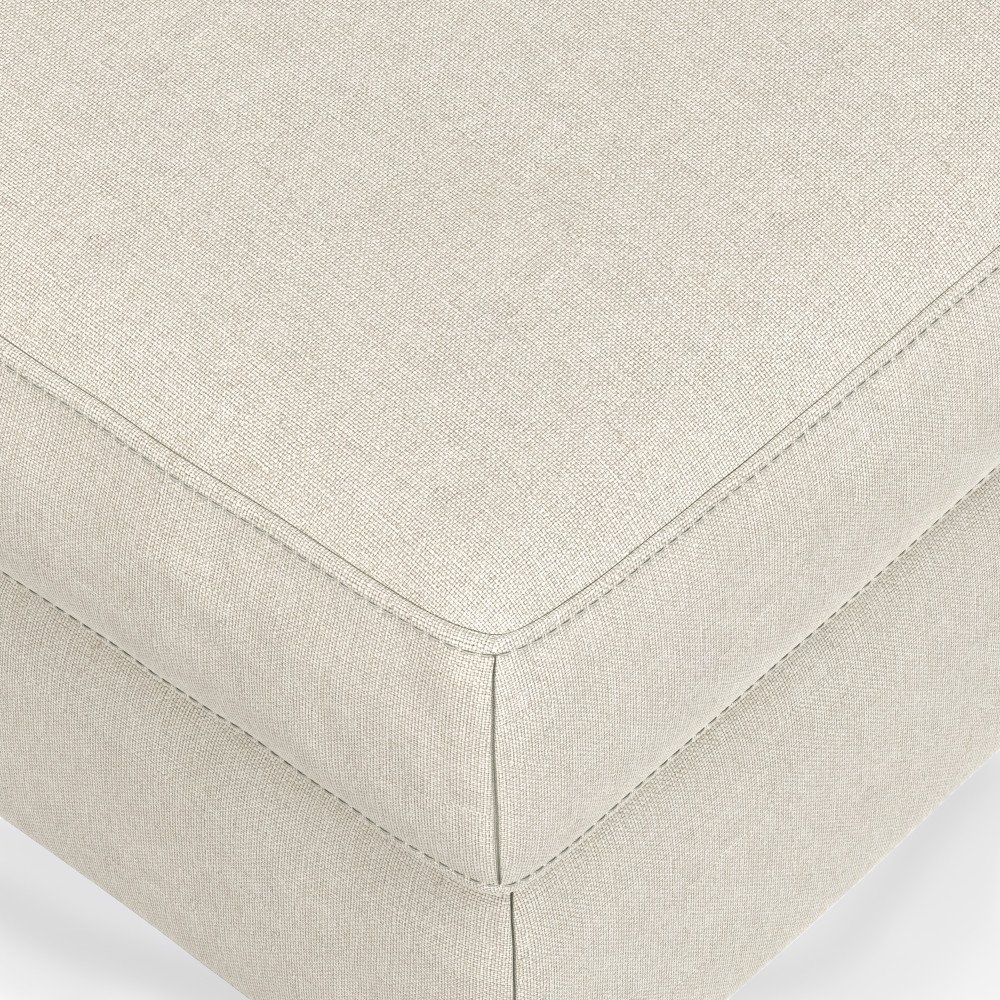 Ava - Mid Century Sofa With Ottoman Set - Cream - Image 17