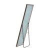Solid Wood Frame Minimalist Mirror, Bathroom Bedroom Wall Mirror. Enhance Modern Interior Design - Gray / Transparent - Image 14