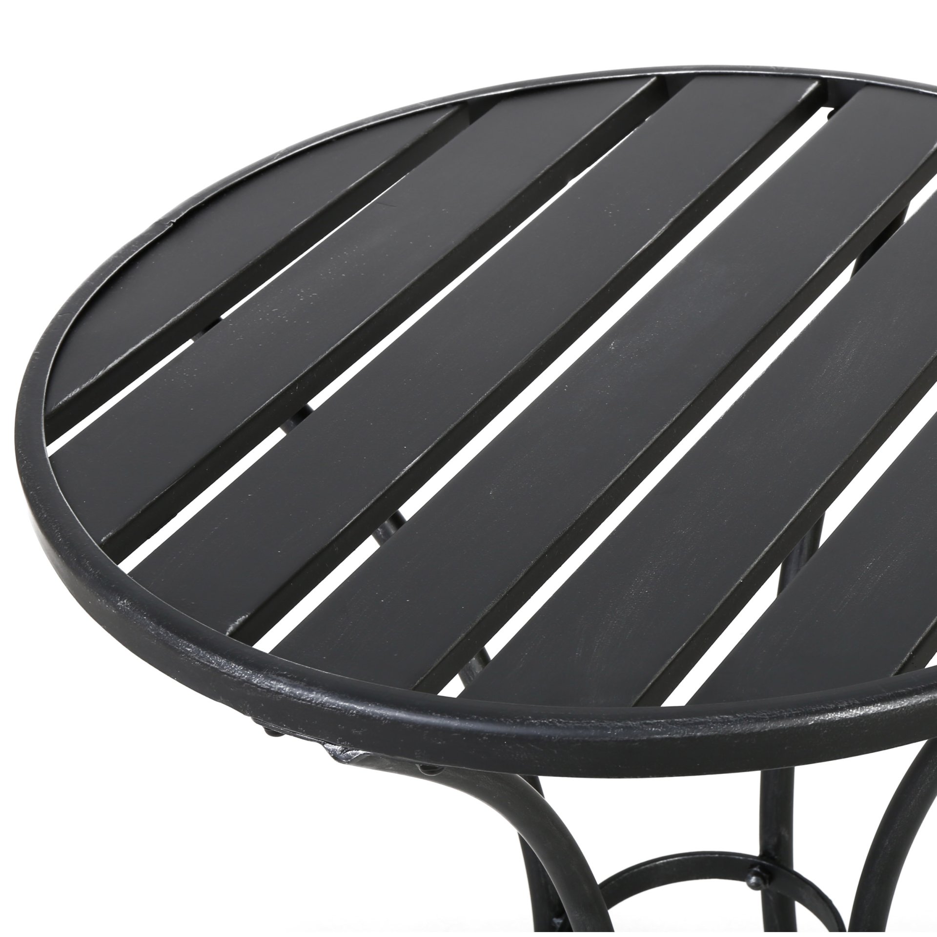 Yearn - 3 Piece Bistro Set With Table And 2 Chairs - Black - Image 12