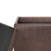 Rockwood - Cube Storage Ottoman With Tray - Distressed Brown - Image 3