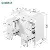 Bathroom Vanity Cabinet With Sink Top Combo Set, Single Sink, Shaker Cabinet With Soft Closing Door And Drawer - White - Image 9