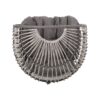 Berkshire - Outdoor Wicker Swivel Egg Chair With Water Resistant Cushions - Gray - Image 8