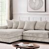 Luxe - Oversized 2 Piece Left Facing Sectional Couches For Living Room, L Shaped Sofa With Chaise - Ivory - Image 2