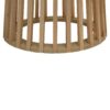 Modern Round Coffee Table With Grille Molding For Living Room, Bedroom, Or Balcony - Oak - Image 10