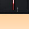 Steel Filing Cabinet With Compartments For Office Use, Storage, File Storage, Archives, And High And Low Cabinets - Black / Red - Image 17