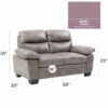 Marta - Loveseat - Gray - Image 6