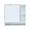 Bathroom Mirror Cabinet Wall Mounted, Medicine Cabinet, Over The Toilet Storage Cabinet With Shelves And Towel Rack - White - Image 15