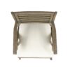 Helen - Outdoor Acacia Wood Dining Chair (Set of 2) - Gray / Creme - Image 9