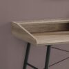 Computer Desk For Home Office, Laptop, Storage Shelves, Contemporary Versatile Placement - Taupe - Image 8