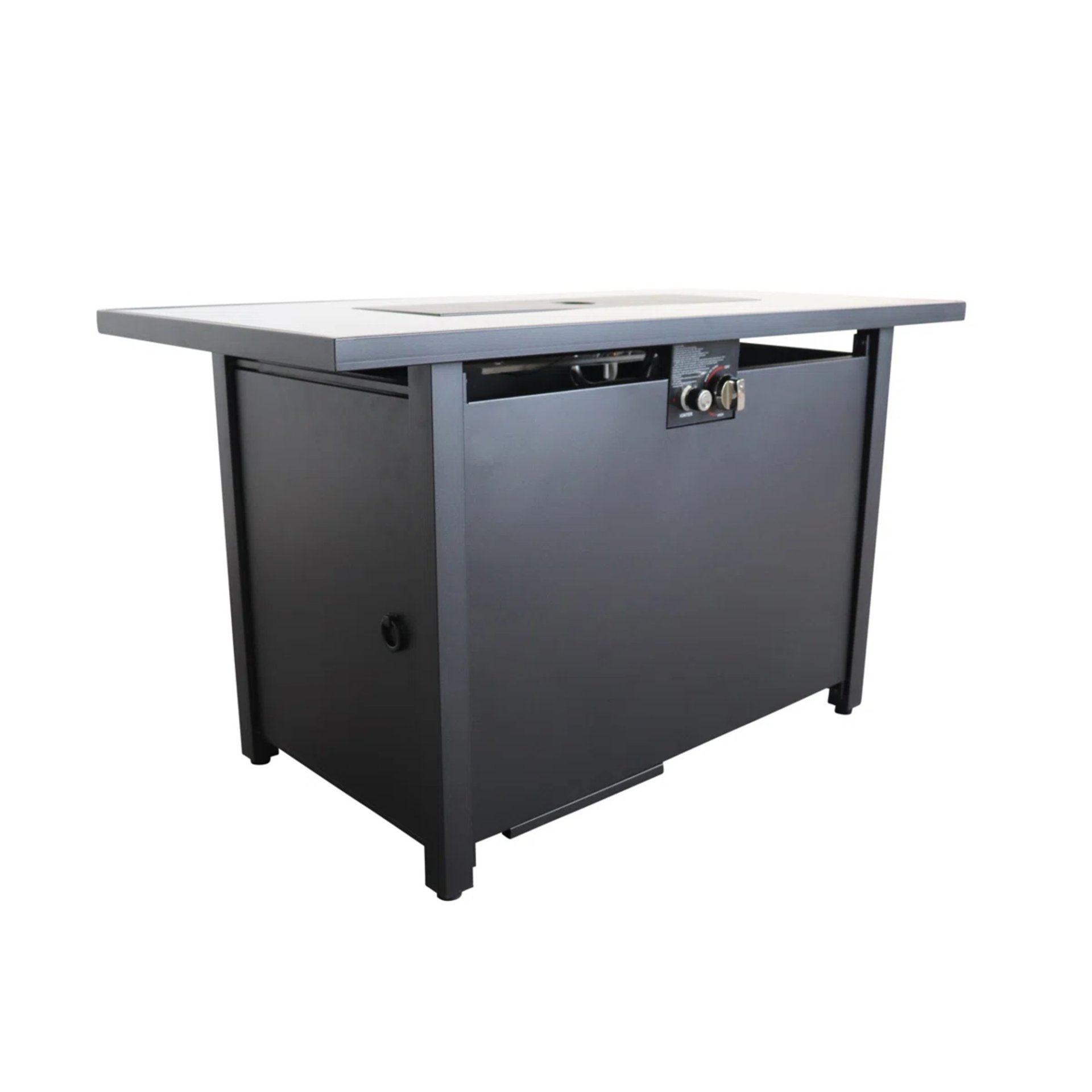 Rectangle Fire Pit - Black - Image 7