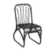 Outdoor Wicker Dining Chairs With Washable Cushion (Set of 2), Durable Rattan Chairs For Backyard, Garden, Patio - Black / Gray - Image 8