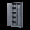 Metal Storage Cabinets, Cleaning Tool Cabinet With Locking Door, Tall Broom Tool Organizer, Large Storage Cabinet For Kitchen - Gray - Image 8