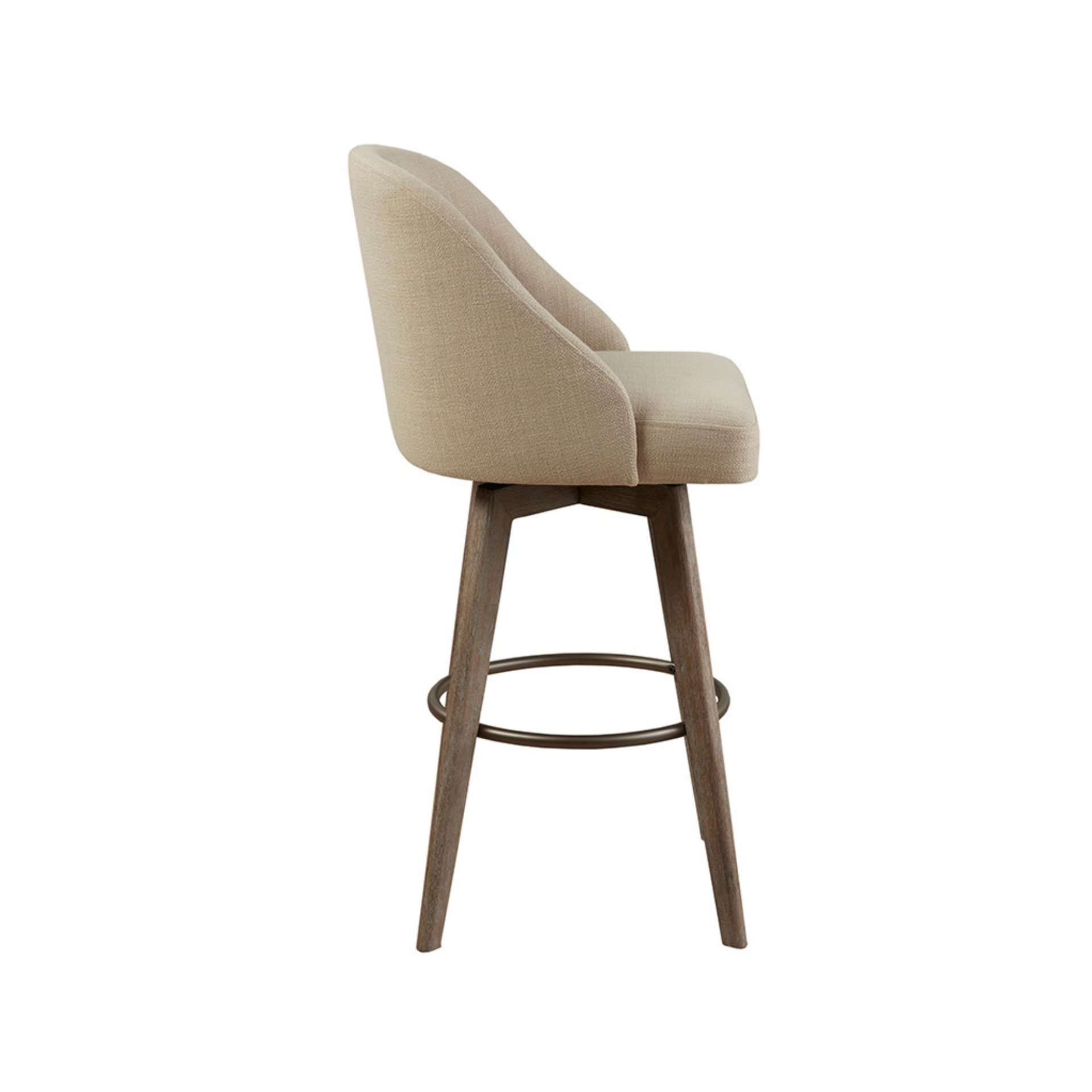 Bar Stool With Swivel Seat - Sand - Image 7