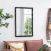 Rectangle Mirror, Wall Mirror For Living Room Bedroom Entryway - Black - Image 4