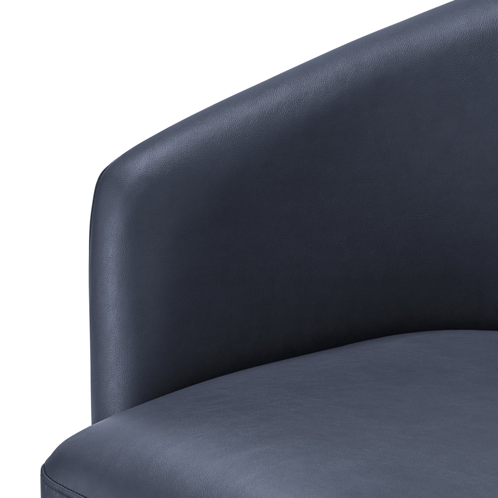 Ardena - Modern Swivel Barrel Chair - Blue - Image 11