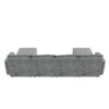 Chenille Modular Sectional Sofa, U Shaped Reversible Couch, Free Combination, 6 Seat Sleeper Sofa Bed With Ottoman, Convertible Oversized Indoor Furniture - Gray - Image 8