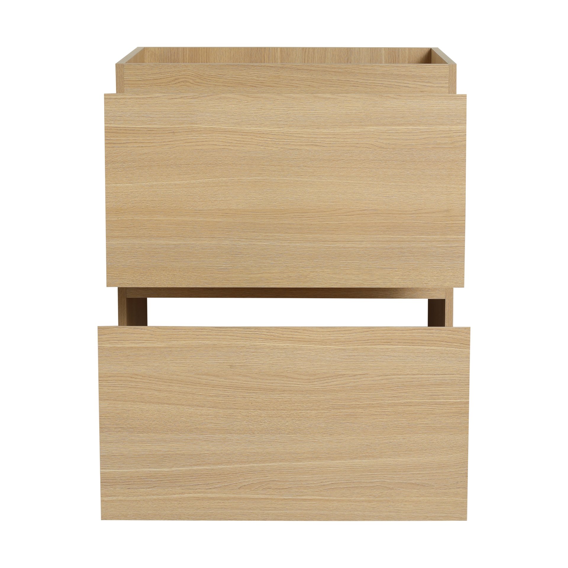 Classic Style Bathroom Vanity With Double Drawer, Freestanding Cabinet - Oak - Image 7