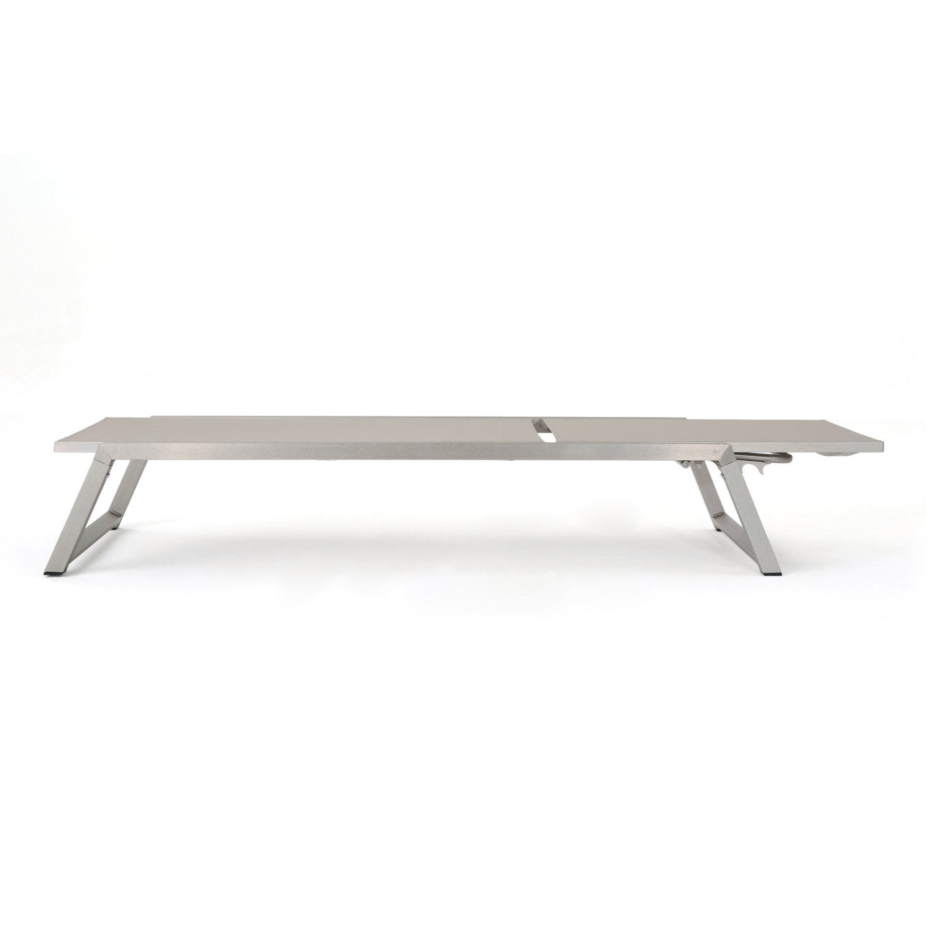 Myers - Modern Chaise Lounge Set With Adjustable Mesh Back - Gray - Image 9