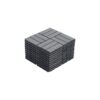 30 Piece Interlocking Deck Tiles Checker Pattern, Square Acacia Hardwood Outdoor Flooring For Patio, Bancony, Pool Side - Light Gray - Image 16