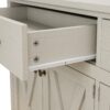 Vintage Sideboard With 2 Drawers And Four Doors For Living Room, Bedroom, And Kitchen, Room Storage Cabinet, Vintage - White - Image 9