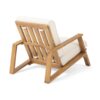 Patio Lounge Chair, Outdoor Club Chair With Cushion And Frame - Beige - Image 7