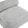 Latina - Indoor Foldbable Bean Bag Lounge Chair - Light Gray - Image 11