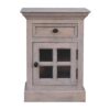 Glazed Bedside Table - Stone White - Image 3