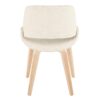 Fabrico - Mid-Century Modern Dining Chair (Set of 2) - Cream / Natural - Image 6