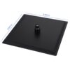 Square Rainfall Shower Head Wall Or Ceiling Mounted, Modern Bathroom Fixture - Matte Black - Image 3