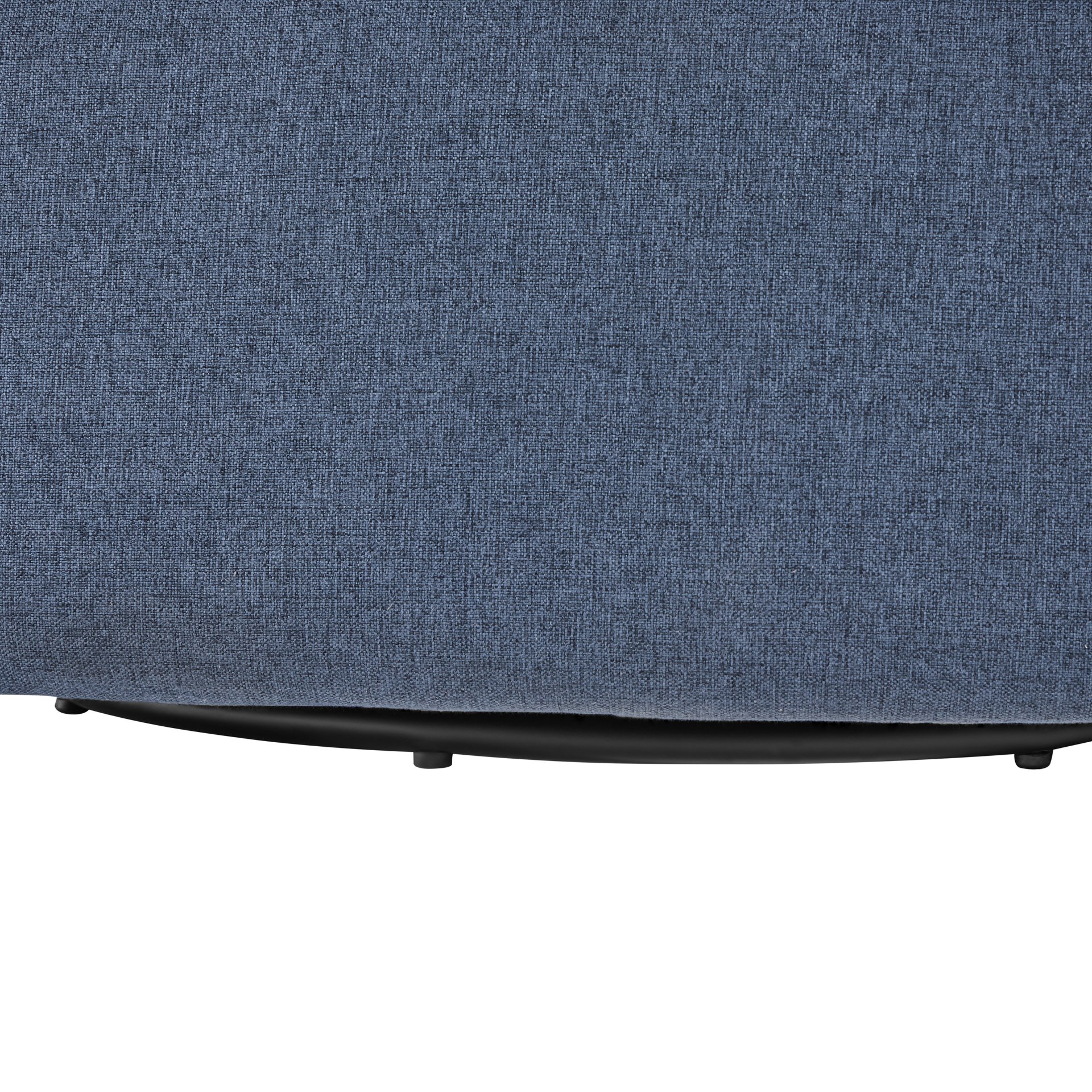 Eddie - Modern Swivel Chair With 360 Degree Functionality In Hemp Like Fabric - Blue - Image 11