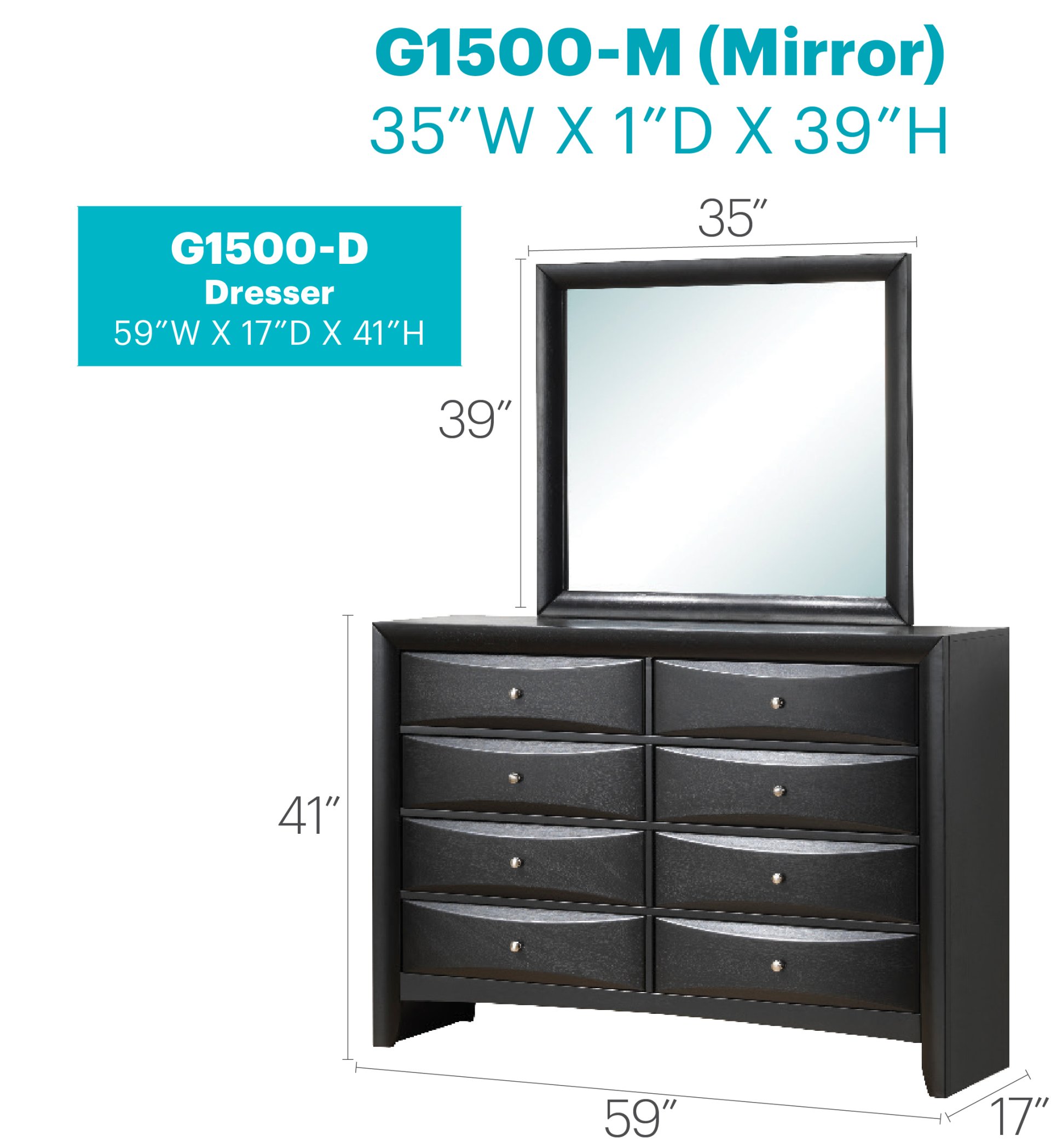 Marilla - Dresser - Black - Image 6