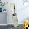 4th Generation Frame Wall Mounted Full Body Mirror For Bathroom And Bedroom - Transparent - Image 6