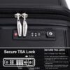 Expandable Hardshell Suitcase Double Spinner Wheels Pp Luggage Sets Lightweight Durable Suitcase & Tsa Lock, 3 Piece Set (20/24/28) - Black - Image 7