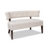 Jared - Roll Arm Tufted Bench Settee - Sky Neutral Beige - Image 4