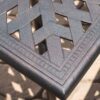 Enchantia - Outdoor Square Dining Table With Weave Tabletop And Flared Legs - Copper - Image 9