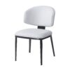 5 Pieces Modern And Metal Dining Set - White / Black / Walnut - Image 11