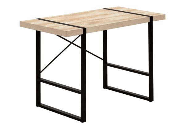 Computer Desk For Home Office, Laptop, Contemporary And Modern - Natural / Black