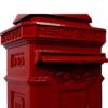 Mailboxes Residential Large Capacity Letter Box With Outdoor Rainproof Design Aluminium - Red - Image 20