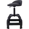 Pneumatic 360 Degree Swivel Stool, Mechanics Rolling Creeper Seat, Heavy Duty Mechanics Stool - Black - Image 13