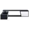 Modern, Minimalist Rectangle Extendable TV Stand, TV Cabinet With 2 Drawers And 1 Cabinet For Living Room, Up To 100" - Black - Image 11