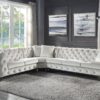 Atronia - Sectional Sofa With 4 Pillows - Beige - Image 7