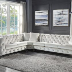 Atronia - Sectional Sofa With 4 Pillows - Beige