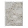 Geometrix - 5'3" X 7'3" Area Rug With Geometric, 3D Effect - Ivory / Gray - Image 6