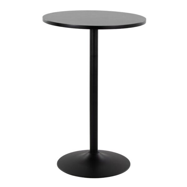 Pebble - Mid-Century Modern Table Adjusts From Dining To Bar - Black