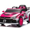 12V4A 20W*2 One Button Start, Forward And Backward, High And Low Speed, Music, Front Light, Power Display, Two Doors Can Open, 2.4G R / C, Seat Belt Four Wheel Absorber Kids Ride On Car - Pink - Image 5