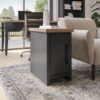 Essex - Chairside Table - Black, Whiskey - Image 2